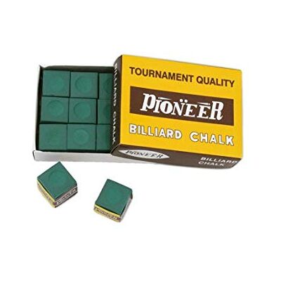 CAAA Craies de billard Pioneer vertes boite de 12 craies CAAA Craies de billard Pioneer vertes boite de 12 craies