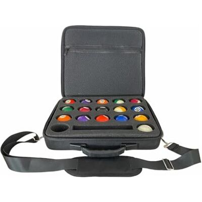 LPACXBYD Sac de voyage pour boules de billard pour transporter des balles de billard, étui de billard étanche et portable pour 1 jeu de balles de billard LPACXBYD Sac de voyage pour boules de billard pour transporter des balles de billard, étui de billard étanche et portable pour 1 jeu de balles de billard