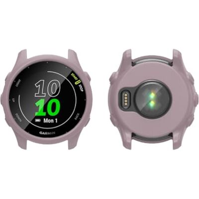 QJONSIU Coque Compatible avec Garmin Forerunner 255, 2 Pack Antichoc Souple Silicone Protecteur Case Anti-rayures-Purple QJONSIU Coque Compatible avec Garmin Forerunner 255, 2 Pack Antichoc Souple Silicone Protecteur Case Anti-rayures-Purple