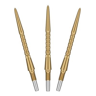 Target Darts Swiss Point Storm Dart Points, Surge (3 Pack Set Tips) 30MM -Goud Wissel Dart Punten, Zwitserse Storm Punten, Professionele Darts Accessoires Target Darts Swiss Point Storm Dart Points, Surge (3 Pack Set Tips) 30MM -Goud Wissel Dart Punten, Zwitserse Storm Punten, Professionele Darts Accessoires