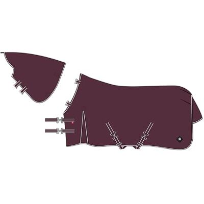 Imperial Riding IRHBasic Couverture d'extérieur 200 g, sans partie du cou, couverture d'extérieur de poids moyen résistant aux intempéries, soufflet d'aisance, polyester 600D, sangles croisées, lacets Imperial Riding IRHBasic Couverture d'extérieur 200 g, sans partie du cou, couverture d'extérieur de poids moyen résistant aux intempéries, soufflet d'aisance, polyester 600D, sangles croisées, lacets