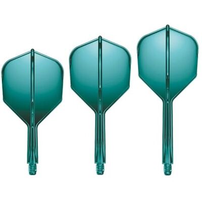 GOAT Air No6 Ailettes Fléchettes, Short/Inbetween/Medium, 3 Flights en Plastique avec Tige, Accessoire Dart GOAT Air No6 Ailettes Fléchettes, Short/Inbetween/Medium, 3 Flights en Plastique avec Tige, Accessoire Dart