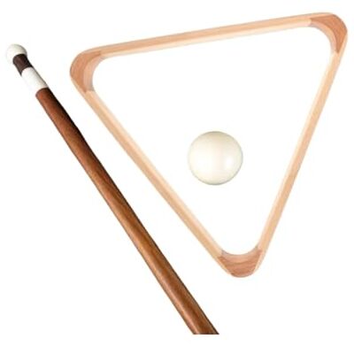 LuoAXINN Triangle de billard triangulaire pour piscine en bois massif de 2 pièces pour table de billard, support pour alignement des balles pour professionnels LuoAXINN Triangle de billard triangulaire pour piscine en bois massif de 2 pièces pour table de billard, support pour alignement des balles pour professionnels