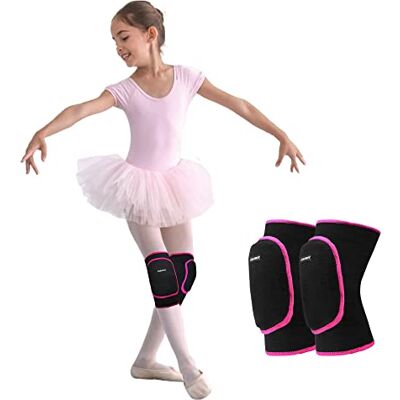 EULANT Genouillères Enfant Danse Hip Hop, Knee Pad Skateboard Fille, Sport Protection Genou pour Snow Roller Yoga Course Basketball Football Handball Volley Ball Tennis VeloPatinage Poulie, Noir/Rosé S EULANT Genouillères Enfant Danse Hip Hop, Knee Pad Skateboard Fille, Sport Protection Genou pour Snow Roller Yoga Course Basketball Football Handball Volley Ball Tennis VeloPatinage Poulie, Noir/Rosé S