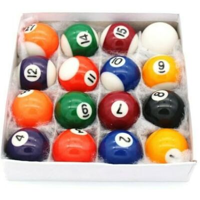 Pegasi Lot de balles de billard classe A Multicolore Régulation Indoor, Lot de 16 boules de billard de 50,8 mm, ensemble complet, boules de billard, boules de billard polies Pegasi Lot de balles de billard classe A Multicolore Régulation Indoor, Lot de 16 boules de billard de 50,8 mm, ensemble complet, boules de billard, boules de billard polies