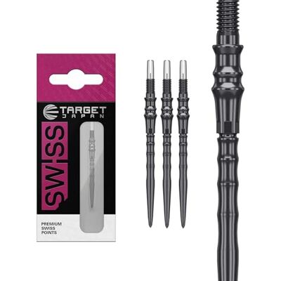 Target Darts Target Japan Premium Swiss Steel Darts Points, 3 Pack Set of Tips 35MM – Zwart Dartpunten vervangen, reservepunten, professionele dartaccessoires Target Darts Target Japan Premium Swiss Steel Darts Points, 3 Pack Set of Tips 35MM – Zwart Dartpunten vervangen, reservepunten, professionele dartaccessoires