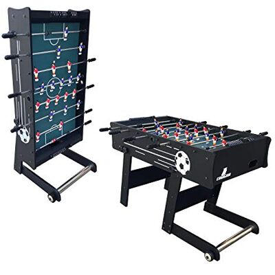 Cougar Scorpion Kick TS Babyfoot Pliable Noir Table de Football avec Barres Télescopiques, 2 Balles & Compteur, pour Adultes, 122 x 61 x 80 cm Cougar Scorpion Kick TS Babyfoot Pliable Noir Table de Football avec Barres Télescopiques, 2 Balles & Compteur, pour Adultes, 122 x 61 x 80 cm