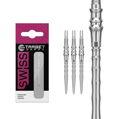 Target Darts Target Japan Premium Swiss Steel Darts Points, 3 Pack Set of Tips 30MM – Zilber Reservepunten voor darts, reservepunten, professionele dartbenodigdheden Target Darts Target Japan Premium Swiss Steel Darts Points, 3 Pack Set of Tips 30MM – Zilber Reservepunten voor darts, reservepunten, professionele dartbenodigdheden
