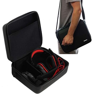 Navitech Étui de transport rigide en EVA pour casque de jeu et casque compatible avec Turtle Beach Elite Pro Noir Navitech Étui de transport rigide en EVA pour casque de jeu et casque compatible avec Turtle Beach Elite Pro Noir