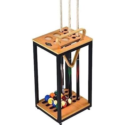 KIJyfgTR Support de queues de billard autoportant en bois à 8 emplacements Support de queues de billard au sol for accessoires de table KIJyfgTR Support de queues de billard autoportant en bois à 8 emplacements Support de queues de billard au sol for accessoires de table
