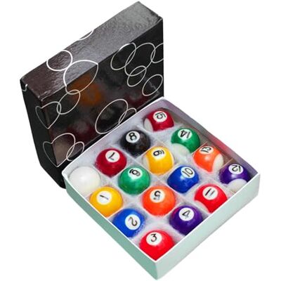 RCGOFOLLOW Ensemble complet de boules de billard pour enfants, en résine, pour mini-tables de billard, salle de jeux à la maison, jouet et cadeau pour enfants, 25 mm RCGOFOLLOW Ensemble complet de boules de billard pour enfants, en résine, pour mini-tables de billard, salle de jeux à la maison, jouet et cadeau pour enfants, 25 mm
