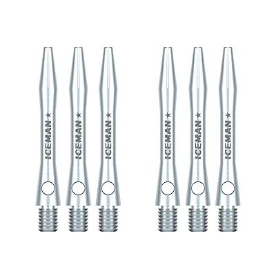 Dragon Gerwyn Price Iceman Logo Plain Tiges de fléchettes courtes en aluminium (arbres) 3 ensembles par paquet (9 tiges au total) Dragon Gerwyn Price Iceman Logo Plain Tiges de fléchettes courtes en aluminium (arbres) 3 ensembles par paquet (9 tiges au total)