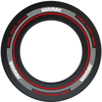 WINMAU Anneau de contour pour cible de fléchettes Advance Noir & Rouge – Protection murale durable pour cible de fléchettes – Accessoires de fléchettes professionnels WINMAU Anneau de contour pour cible de fléchettes Advance Noir & Rouge – Protection murale durable pour cible de fléchettes – Accessoires de fléchettes professionnels