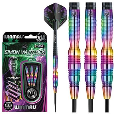 WINMAU des Champions Simon Whitlock 3: 22g Ensemble de Fléchettes en Tungstène avec Vols et Prism Arbres (Tiges) WINMAU des Champions Simon Whitlock 3: 22g Ensemble de Fléchettes en Tungstène avec Vols et Prism Arbres (Tiges)