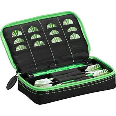 CASEMASTER by GLD Products Plazma Étui pour fléchettes Noir/bordure verte CASEMASTER by GLD Products Plazma Étui pour fléchettes Noir/bordure verte