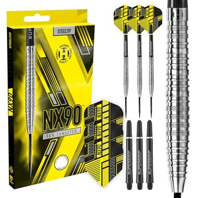 Harrows Fléchettes NX90 90 % Tungsten Pointe en acier 21 g Harrows Fléchettes NX90 90 % Tungsten Pointe en acier 21 g