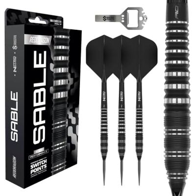 Dragon Fléchettes – Sable Series Switch Points Powered by Winmau Jeu de fléchettes en acier 90 % tungstène Parallèle, Torpedo & Bomb Barrel Fléchettes Proi avec pointe en métal 21 g, 22 Dragon Fléchettes – Sable Series Switch Points Powered by Winmau Jeu de fléchettes en acier 90 % tungstène Parallèle, Torpedo & Bomb Barrel Fléchettes Proi avec pointe en métal 21 g, 22
