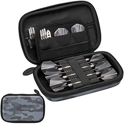 CASEMASTER Sentinel Étui pour 6 fléchettes, peut contenir des accessoires supplémentaires, des pointes, des tiges et des ailettes, compatible avec les fléchettes à pointe en acier et à pointe souple, CASEMASTER Sentinel Étui pour 6 fléchettes, peut contenir des accessoires supplémentaires, des pointes, des tiges et des ailettes, compatible avec les fléchettes à pointe en acier et à pointe souple,
