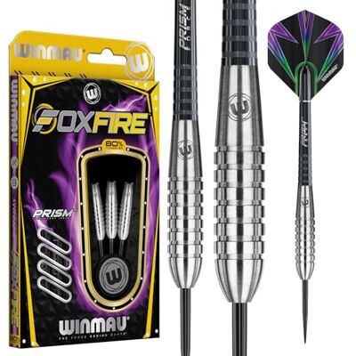 WINMAU Foxfire Fléchettes en tungstène Disponibles en 21, 22, 23, 24, 25, 26 et 28 grammes avec ailettes et tiges Prism. WINMAU Foxfire Fléchettes en tungstène Disponibles en 21, 22, 23, 24, 25, 26 et 28 grammes avec ailettes et tiges Prism.