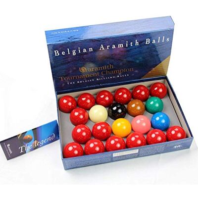 Aramith Tournament Champion Snooker Balls (2 and 1/16 inch, 52.5mm, with 15 reds) Aramith Tournament Champion Snooker Balls (2 and 1/16 inch, 52.5mm, with 15 reds)