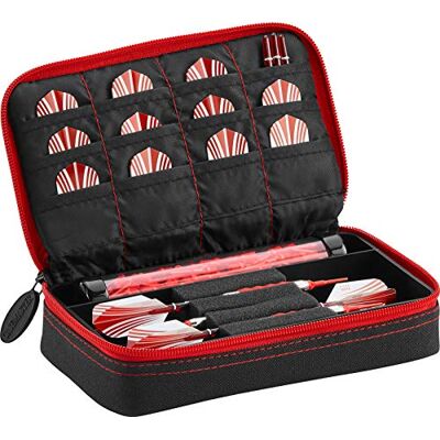CASEMASTER by GLD Products Plazma Étui pour fléchettes Noir avec fermeture éclair rubis CASEMASTER by GLD Products Plazma Étui pour fléchettes Noir avec fermeture éclair rubis