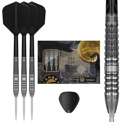Target Darts Target Japan Black Marque Lumiere G3 90% Tungsten K-Flex Swiss Point Steel Tip Darts Set, 23G Hasumi KFlex Dart Flight, Swiss Nano Points, K Flex No.6 Shape Flights en Shafts Target Darts Target Japan Black Marque Lumiere G3 90% Tungsten K-Flex Swiss Point Steel Tip Darts Set, 23G Hasumi KFlex Dart Flight, Swiss Nano Points, K Flex No.6 Shape Flights en Shafts