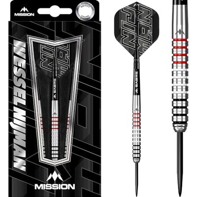 Mission Fléchettes Wessel Nijman Pointe en acier Naturel, 95 % tungstène, disponible en plusieurs poids Mission Fléchettes Wessel Nijman Pointe en acier Naturel, 95 % tungstène, disponible en plusieurs poids