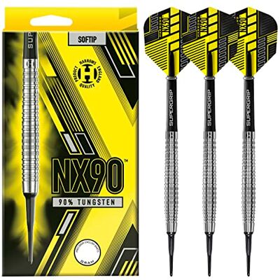 Harrows NX90 90% Soft Tip Fléchettes Pointe Plastique 18g Harrows NX90 90% Soft Tip Fléchettes Pointe Plastique 18g