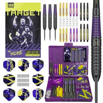Target Darts Luke Littler Brass Dart Set 22g met Fixed Steel Tip Points Pro Grip Shafts & No.2 Pro Ultra Flights 100-delige professionele dartset & accessoires – perfect cadeau voor elke speler Target Darts Luke Littler Brass Dart Set 22g met Fixed Steel Tip Points Pro Grip Shafts & No.2 Pro Ultra Flights 100-delige professionele dartset & accessoires – perfect cadeau voor elke speler