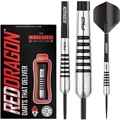 Dragon Torpedo : Flightmaster 24 g 80 % de fléchettes en tungstène avec pointe en acier avec plumes et axe de fléchettes Dragon Torpedo : Flightmaster 24 g 80 % de fléchettes en tungstène avec pointe en acier avec plumes et axe de fléchettes