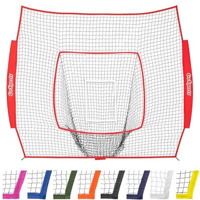 GoSports Filet d'entraînement de baseball et de softball de 2,1 x 2,1 m avec arc, sac de transport et zone de frappe bonus, idéal pour tous les niveaux de compétence GoSports Filet d'entraînement de baseball et de softball de 2,1 x 2,1 m avec arc, sac de transport et zone de frappe bonus, idéal pour tous les niveaux de compétence