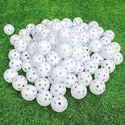 Kofull 50 PCS/ 24 PCS Balles de Practice Golf Plastique avec Circulation d'air Balle de Golf à Trous Balles perforées Balles colorées Jouets Boules de Billard pour Animaux de 40 mm Kofull 50 PCS/ 24 PCS Balles de Practice Golf Plastique avec Circulation d'air Balle de Golf à Trous Balles perforées Balles colorées Jouets Boules de Billard pour Animaux de 40 mm