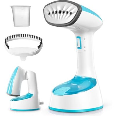 Yabano Défroisseur Vapeur Portable 1200W, Steamer à Main Fait en 25s, 20 g/min Vapeur Puissante, Design Pliable Sans Fuite, Défroisseur de Voyage pour Maison & Voyages Yabano Défroisseur Vapeur Portable 1200W, Steamer à Main Fait en 25s, 20 g/min Vapeur Puissante, Design Pliable Sans Fuite, Défroisseur de Voyage pour Maison & Voyages