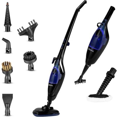 Zeegma Puur Prime Control Balai Vapeur 2-en-1 avec Nettoyeur à Main, 1500 W Chauffe Rapide 20 s, Réservoir Amovible 400 ml, 13 Accessoires Inclus, Câble 7 m, Léger 2,8 kg, Noir Zeegma Puur Prime Control Balai Vapeur 2-en-1 avec Nettoyeur à Main, 1500 W Chauffe Rapide 20 s, Réservoir Amovible 400 ml, 13 Accessoires Inclus, Câble 7 m, Léger 2,8 kg, Noir