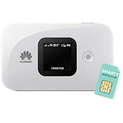 Huawei E5577, Cat 4, Point d'accès Wi-FI Portable Ultra-Rapide, avec Carte SIM Intelligente Gratuite, débloqué sur n'importe Quel réseau, Blanc Huawei E5577, Cat 4, Point d'accès Wi-FI Portable Ultra-Rapide, avec Carte SIM Intelligente Gratuite, débloqué sur n'importe Quel réseau, Blanc