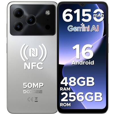 DOOGEE Note 56 Plus AI Android 16 Smartphone sans contrat, 48 Go + 256 Go/2 To TF, téléphone portable sans contrat, appareil photo AI 50 MP, T7225 Octa Core 6150 mAh, batterie 6,56" HD+ 90 Hz DOOGEE Note 56 Plus AI Android 16 Smartphone sans contrat, 48 Go + 256 Go/2 To TF, téléphone portable sans contrat, appareil photo AI 50 MP, T7225 Octa Core 6150 mAh, batterie 6,56" HD+ 90 Hz