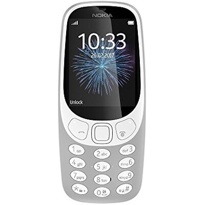 Nokia 3310 Single SIM, téléphone portable rétro gris Nokia 3310 Single SIM, téléphone portable rétro gris