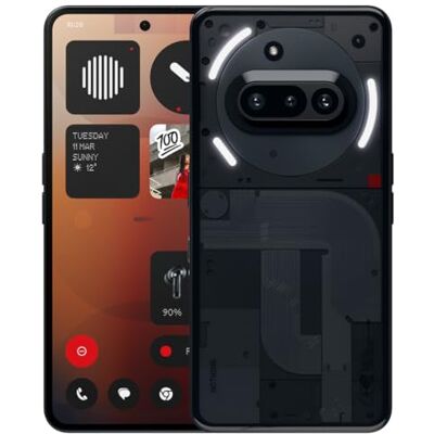 Nothing Phone (3a) 256 GB smartphone avec appareil photo frontal 32 MP, Ultra zoom x30, charge rapide 50 W et écran AMOLED flexible de 6,77" FHD+ Noir Nothing Phone (3a) 256 GB smartphone avec appareil photo frontal 32 MP, Ultra zoom x30, charge rapide 50 W et écran AMOLED flexible de 6,77" FHD+ Noir