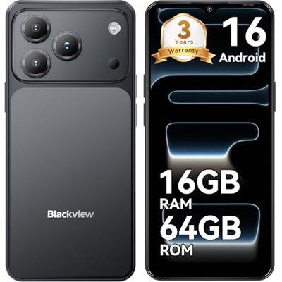 Blackview Wave 7C Smartphone sans contrat, Android 16 Smartphones 32MP+13MP Caméra KI, 16GB+64Go/2To, 6,56 Pouces Téléphone Portable Pas Cher, 5000mAh Téléphones Mobiles sans SIM 4G Dual SIM Blackview Wave 7C Smartphone sans contrat, Android 16 Smartphones 32MP+13MP Caméra KI, 16GB+64Go/2To, 6,56 Pouces Téléphone Portable Pas Cher, 5000mAh Téléphones Mobiles sans SIM 4G Dual SIM