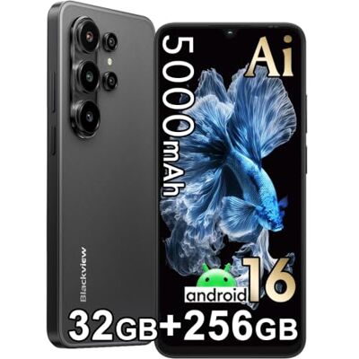 Blackview Wave 10 Android 16 Smartphone IA, 6,88" 120Hz, 32Go +256Go/TF 2To Téléphone Portable Pas Cher, 5000mAh, 32MP+13MP, 4G Double SIM Smartphone déverrouillé, 3 Emplacements, WiFi5/GPS/OTG/Noir Blackview Wave 10 Android 16 Smartphone IA, 6,88" 120Hz, 32Go +256Go/TF 2To Téléphone Portable Pas Cher, 5000mAh, 32MP+13MP, 4G Double SIM Smartphone déverrouillé, 3 Emplacements, WiFi5/GPS/OTG/Noir