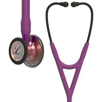 Littmann 3M Stéthoscope de Diagnostic Cardiology Iv, Tubulure Prune, Rainbow Edition, Base Violet, 69 cm, 6205 Littmann 3M Stéthoscope de Diagnostic Cardiology Iv, Tubulure Prune, Rainbow Edition, Base Violet, 69 cm, 6205