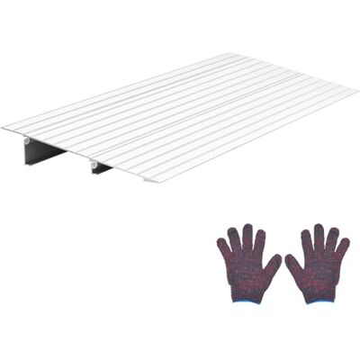 VEVOR Rampe de seuil modulaire réglable en aluminium 296 x 864 x 59 mm, avec capacité de charge de 360 kg, rampe de trottoir pour escaliers domestiques pour scooters, aides à la marche VEVOR Rampe de seuil modulaire réglable en aluminium 296 x 864 x 59 mm, avec capacité de charge de 360 kg, rampe de trottoir pour escaliers domestiques pour scooters, aides à la marche