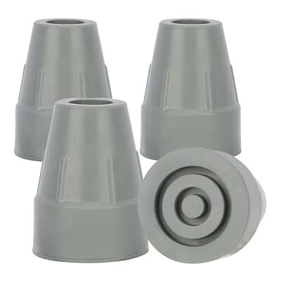 supregear 4-Pack Embouts de Canne en Caoutchouc, Embouts de Canne Renforcés de 19 mm avec Base Extra Large Antidérapante Remplacement pour Canne de Marche Accessoire de Canne Pliante, Gris supregear 4-Pack Embouts de Canne en Caoutchouc, Embouts de Canne Renforcés de 19 mm avec Base Extra Large Antidérapante Remplacement pour Canne de Marche Accessoire de Canne Pliante, Gris