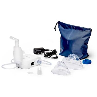 Omron C803 Nébuliseur compact, léger et facile à utiliser pour les adultes et les enfants, inhalateur pour traiter les rhumes, les bronchites, l'asthme et plus encore à la maison Omron C803 Nébuliseur compact, léger et facile à utiliser pour les adultes et les enfants, inhalateur pour traiter les rhumes, les bronchites, l'asthme et plus encore à la maison