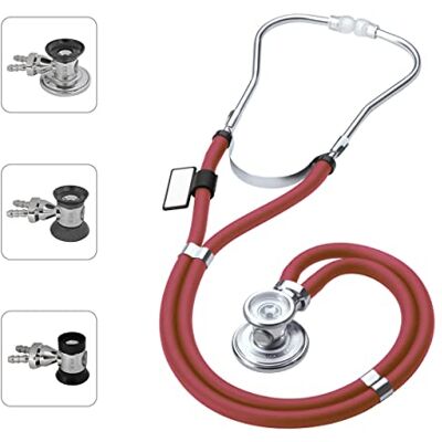 MDF Instruments Stéthoscope Sprague Rappaport Pavillon Double Et Interchangeable (Pour Adulte, Enfant, Nourrisson) Bordeaux (MDF767-17) MDF Instruments Stéthoscope Sprague Rappaport Pavillon Double Et Interchangeable (Pour Adulte, Enfant, Nourrisson) Bordeaux (MDF767-17)