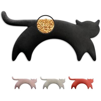 Leschi Sac de blé au micro-ondes – 100 % coton bio et blé bio – Chat noir – Oreiller micro-ondes, non parfumé, idéal pour les tensions dans le dos, cou et épaules Leschi Sac de blé au micro-ondes – 100 % coton bio et blé bio – Chat noir – Oreiller micro-ondes, non parfumé, idéal pour les tensions dans le dos, cou et épaules