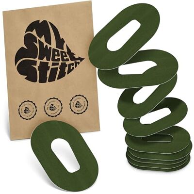 MySweetStitch Dexcom G6 Ringpatch – 10x patchs anneau ovales, maintien extra fort autour du capteur, imperméable & doux pour la peau, hypoallergénique, Made in Germany, Olive MySweetStitch Dexcom G6 Ringpatch – 10x patchs anneau ovales, maintien extra fort autour du capteur, imperméable & doux pour la peau, hypoallergénique, Made in Germany, Olive