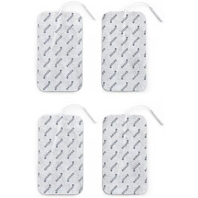 Axion ® 4 électrodes TENS 12 x 7 cm I Connecteur Pin 2 mm Patchs compatibles avec les électrostimulateurs TENS EMS I Pièces de rechange réutilisables et auto-adhésives I Certification Axion ® 4 électrodes TENS 12 x 7 cm I Connecteur Pin 2 mm Patchs compatibles avec les électrostimulateurs TENS EMS I Pièces de rechange réutilisables et auto-adhésives I Certification