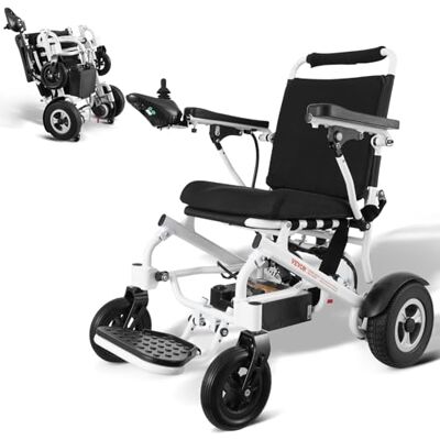 VEVOR Chaise roulante électrique pour adultes âgés, capacité de charge 136,08 kg, chaise roulante motorisée pliable largeur légère 449,58 mm, chaise électrique pour tous les sols en alliage VEVOR Chaise roulante électrique pour adultes âgés, capacité de charge 136,08 kg, chaise roulante motorisée pliable largeur légère 449,58 mm, chaise électrique pour tous les sols en alliage