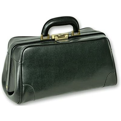 GIMA Sac en cuir de Floride avec fond rigide, poches internes pour un rangement confortable et soigné des outils de premiers soins, serrure brunie, noir, 27122 GIMA Sac en cuir de Floride avec fond rigide, poches internes pour un rangement confortable et soigné des outils de premiers soins, serrure brunie, noir, 27122